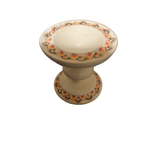 Set Of 4 Wooden Pysanky Collector Egg Colorful Geometric Design With Each Stand - Picture 5 of 15